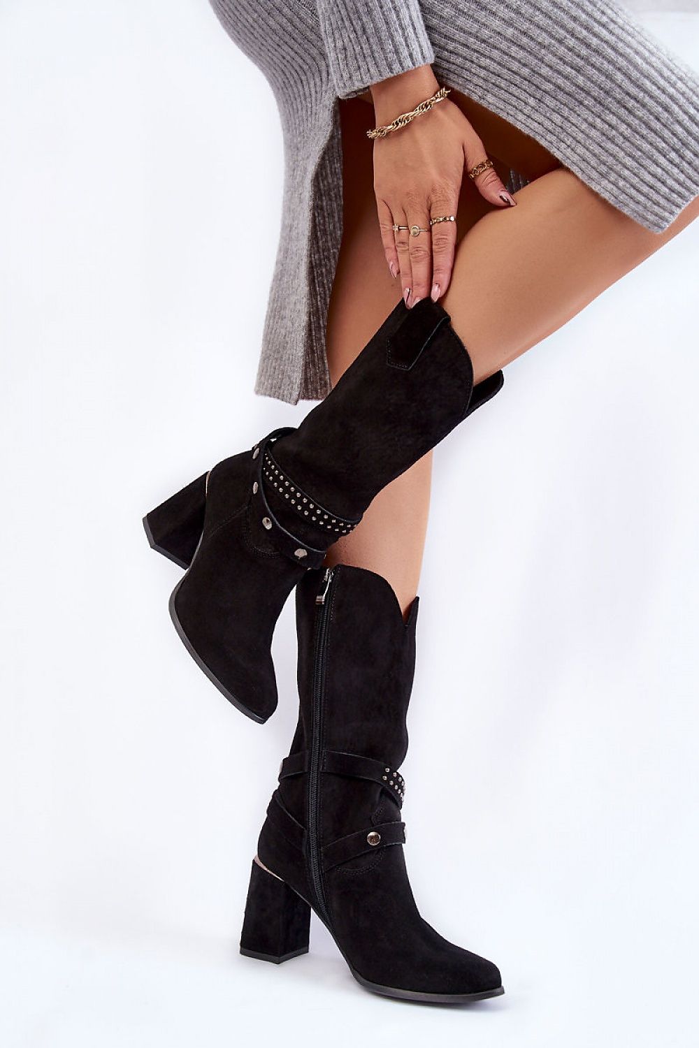  Cizme cu toc model 173533 Step in style 