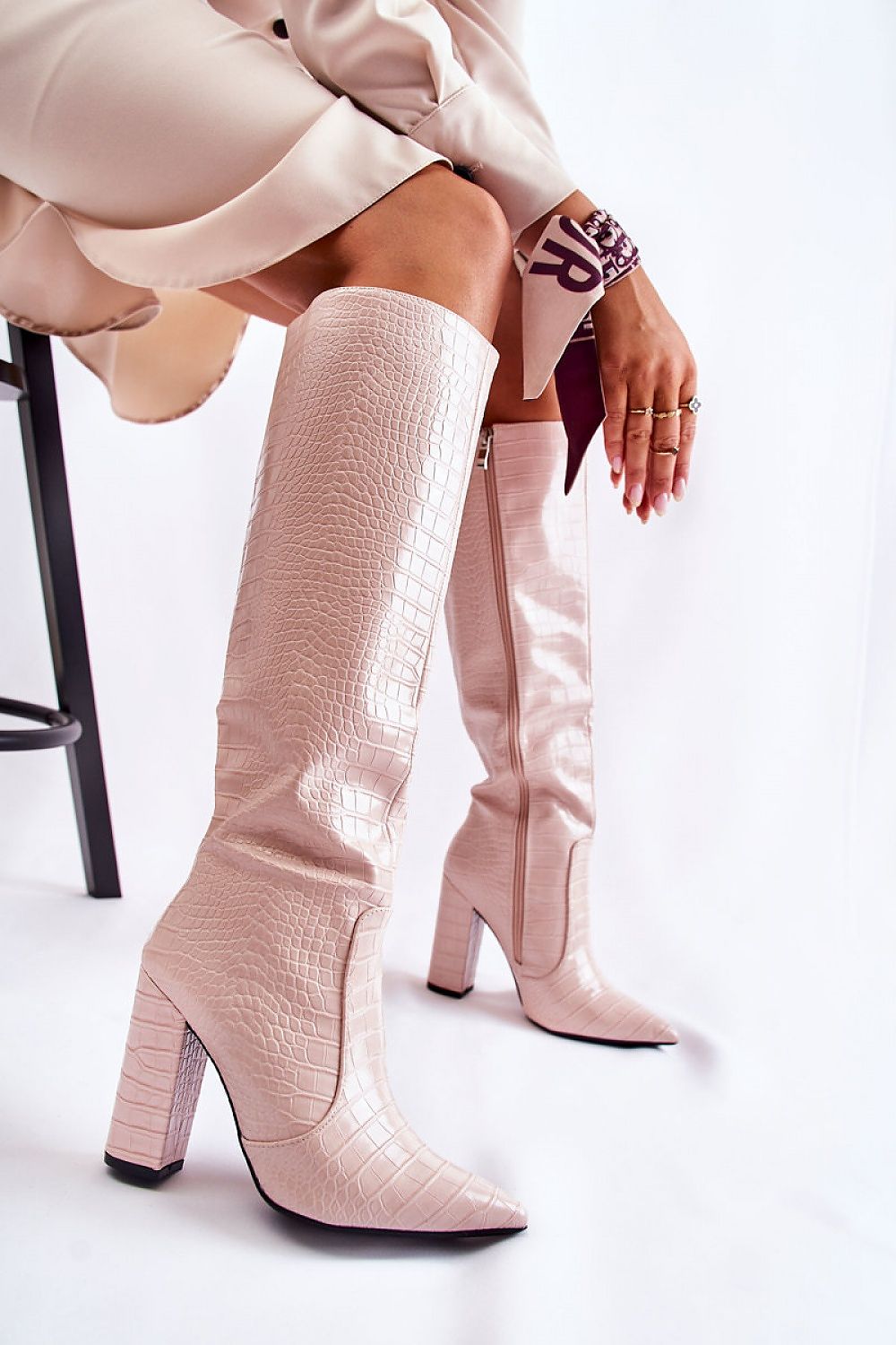  Cizme cu toc model 173623 Step in style 