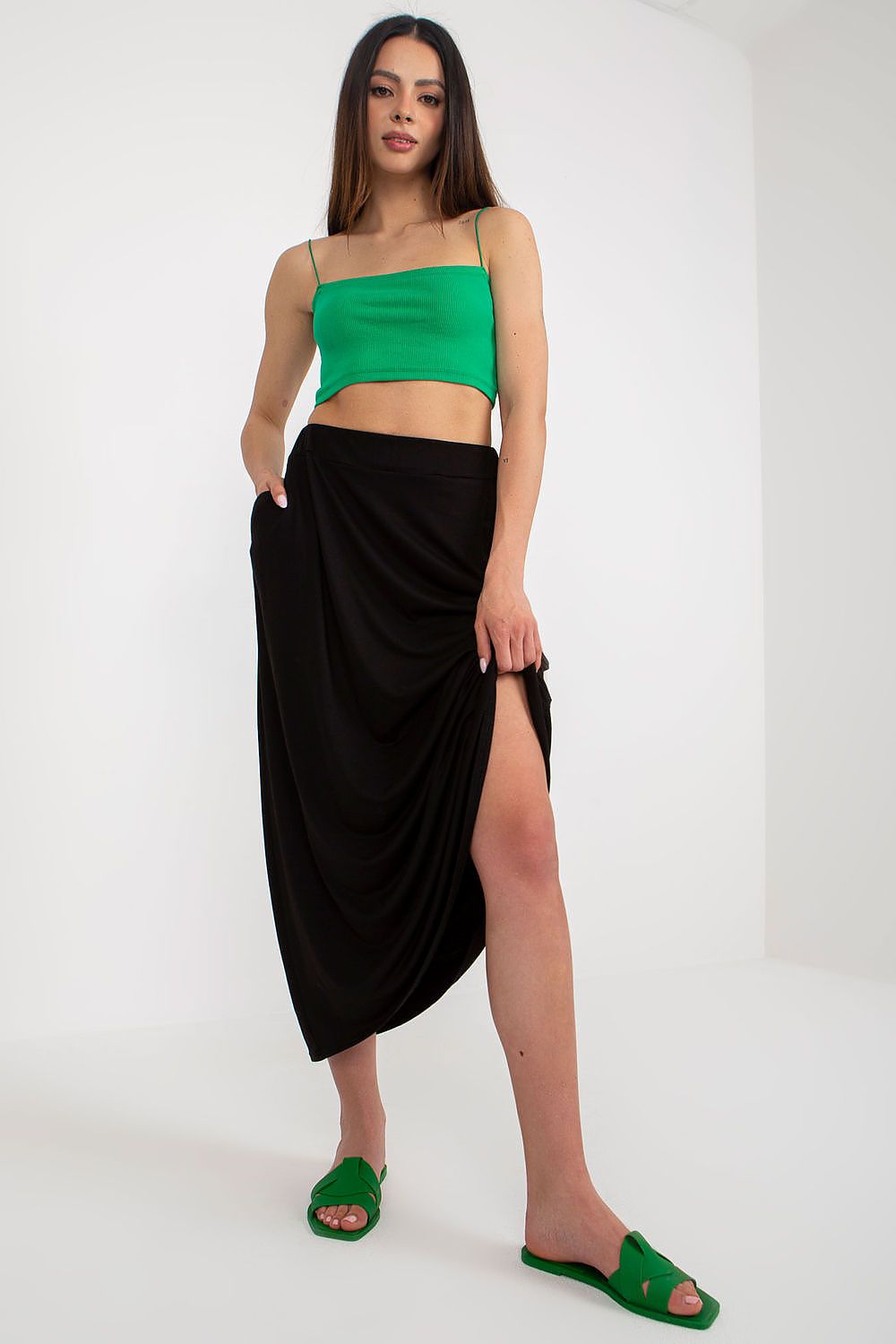  Fustă lungă model 180212 Rue Paris 
