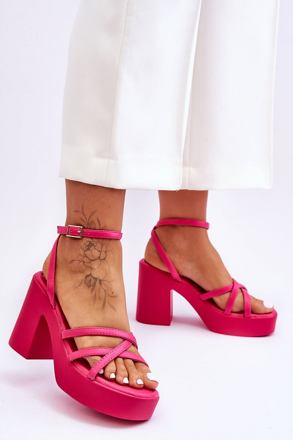  Sandale cu toc model 180544 Step in style 