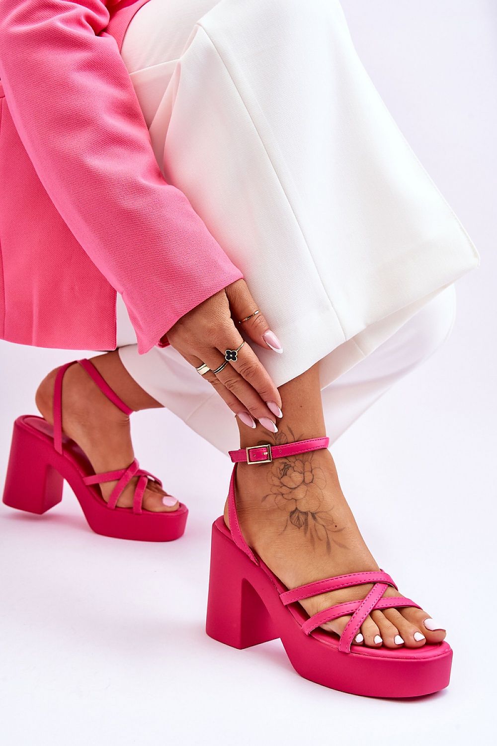  Sandale cu toc model 180544 Step in style 