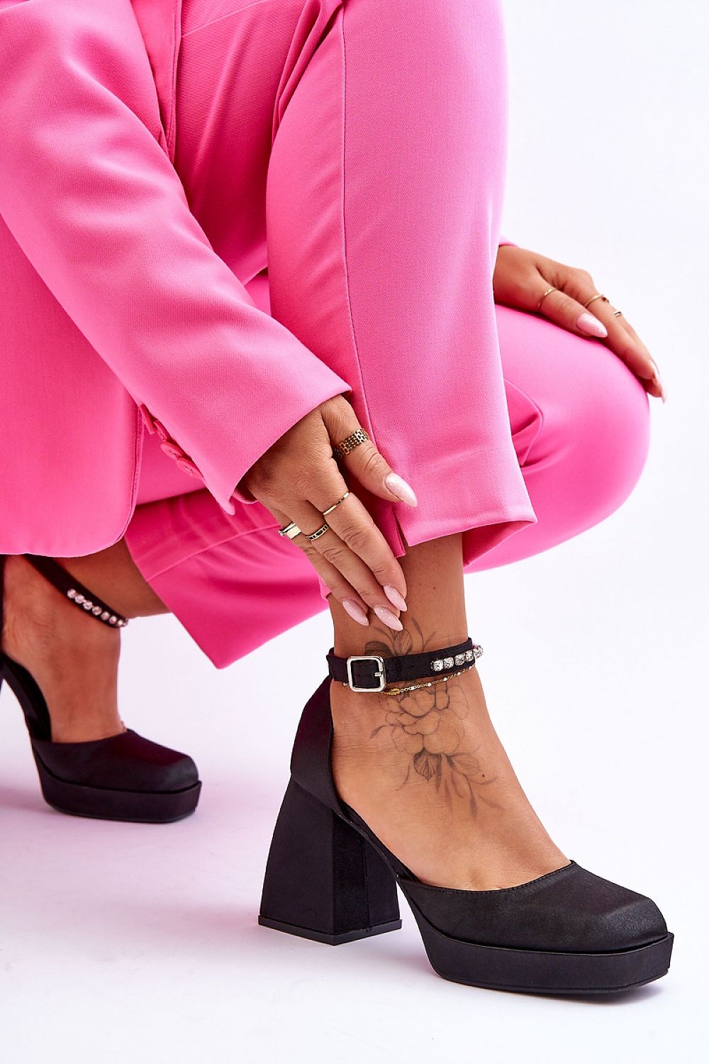  Pantofi cu toc şi platformă model 181838 Step in style 