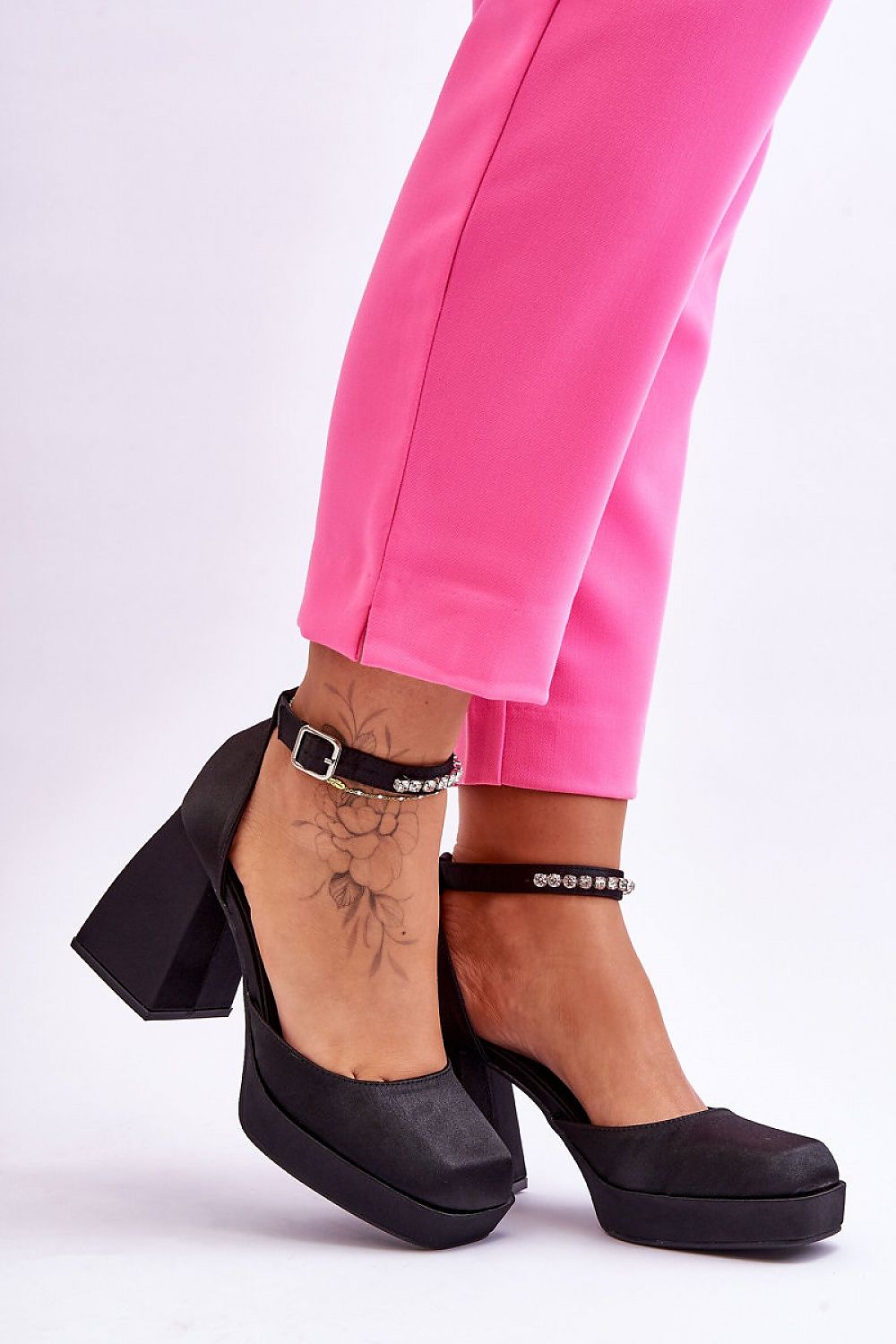  Pantofi cu toc şi platformă model 181838 Step in style 