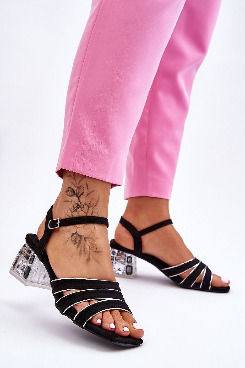  Sandale cu toc model 183415 Step in style 