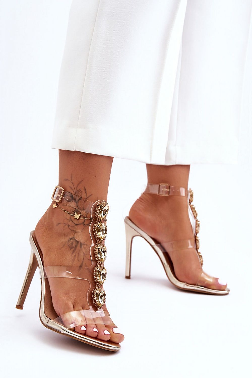  Sandale cu toc model 183496 Step in style 