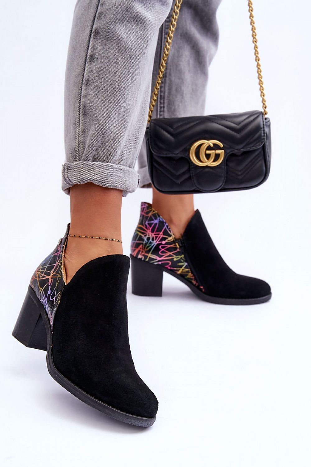  Botine cu toc model 183998 Step in style 