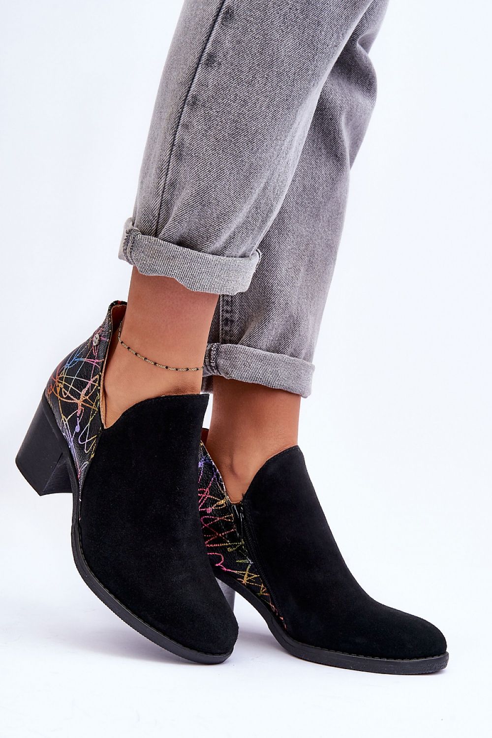  Botine cu toc model 183998 Step in style 