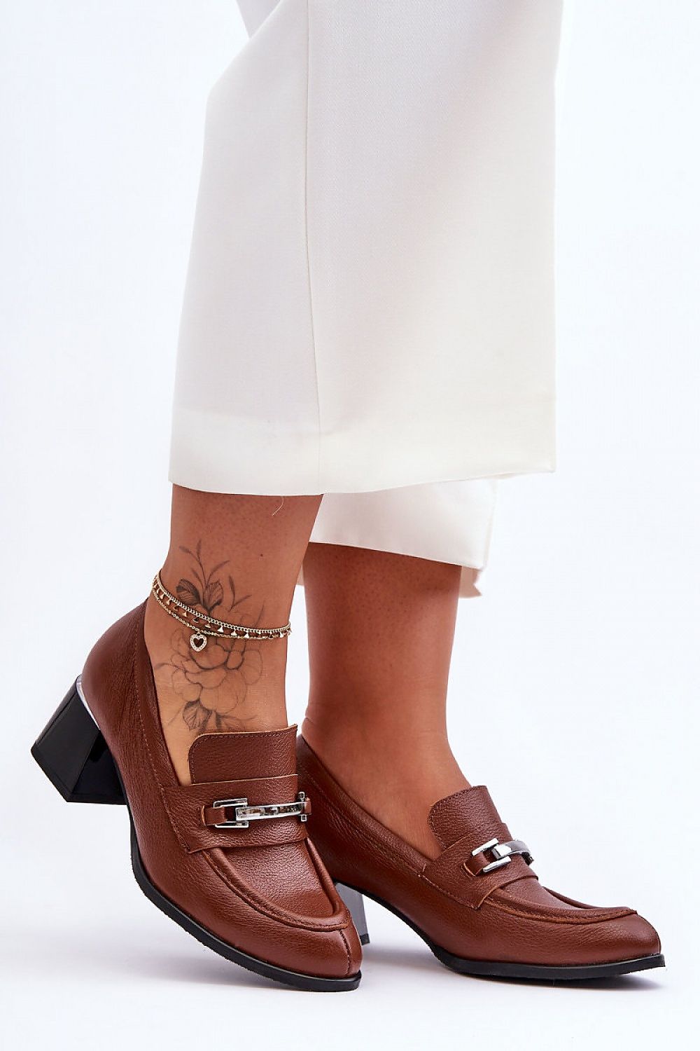  Pantofi cu toc simplu model 184006 Step in style 