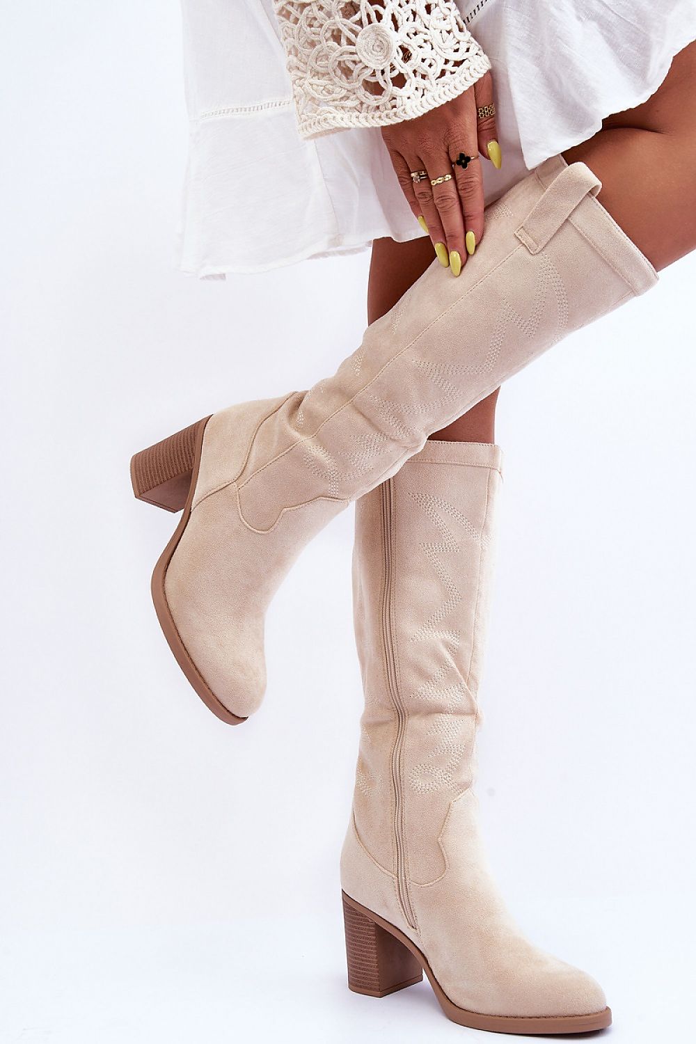  Cizme cu toc model 185243 Step in style 