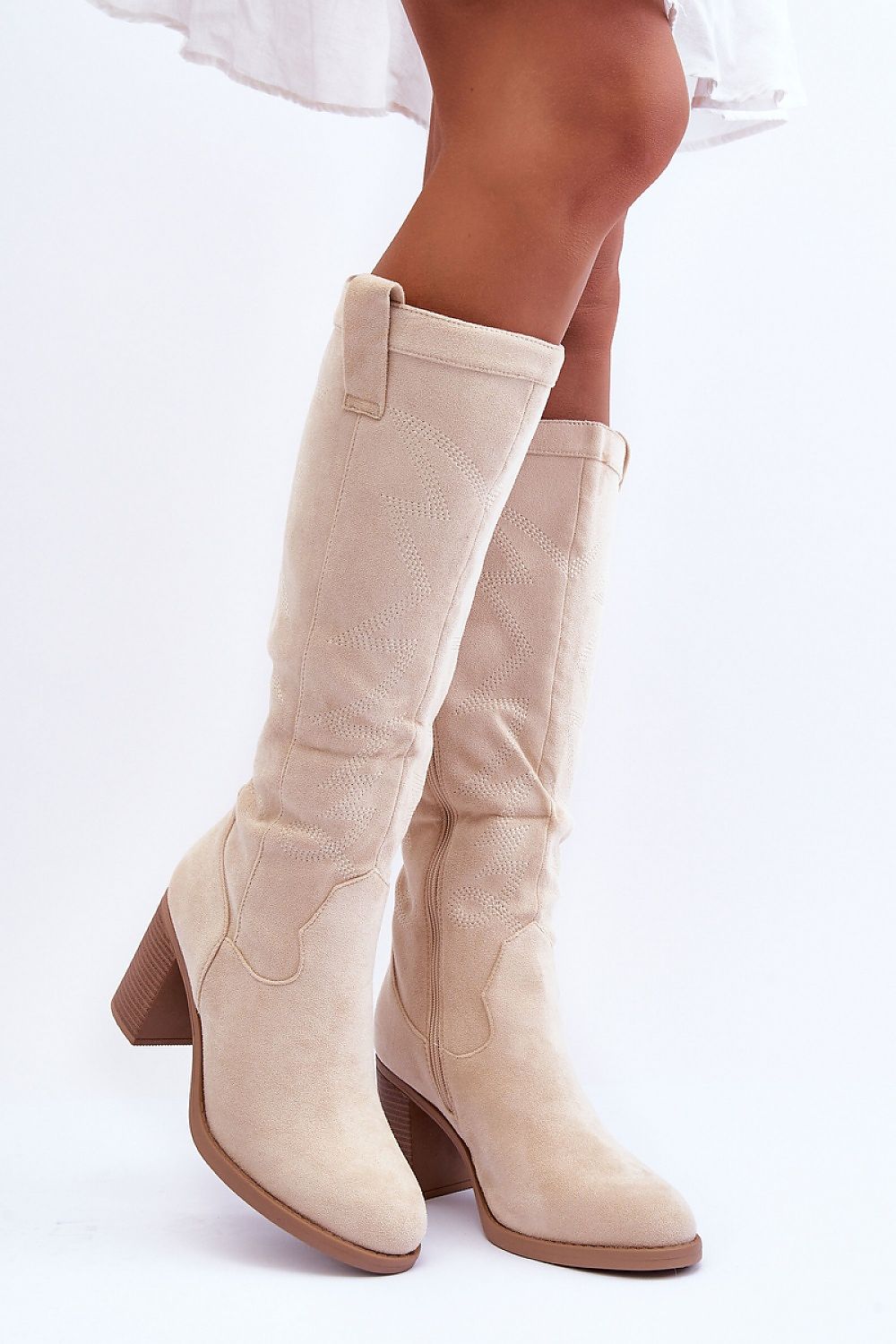  Cizme cu toc model 185243 Step in style 